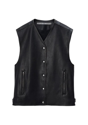 Alexander Wang boxy press-stud vest - Black