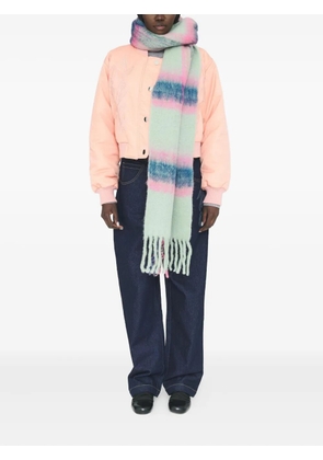 Antik Batik Scarvis checked fringed scarf - Grey