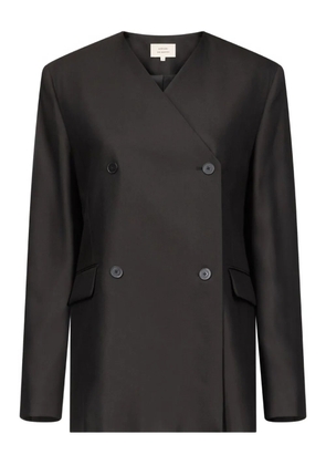 LouLou de Saison Munro double-breasted V-neckline jacket - Black