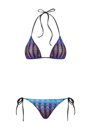 Missoni patterned bikini - Blue