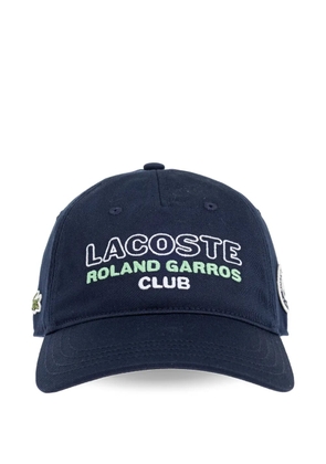 Lacoste logo-embroidered cap - Blue