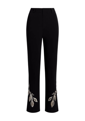 Cinq A Sept floral-beaded trousers - Black