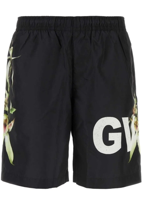 Givenchy logo-print swim shorts - Black