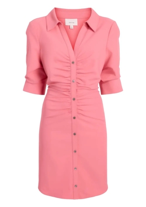 Cinq A Sept Elina ruched shirtdress - Pink