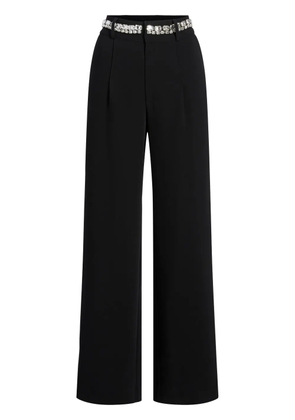 Cinq A Sept rhinestone-embellished Genna trousers - Black