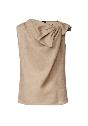 Fabiana Filippi drape sleeveless top - Neutrals