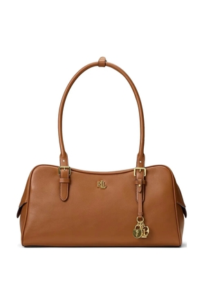 Lauren Ralph Lauren buckle logo charm tote bag - Brown