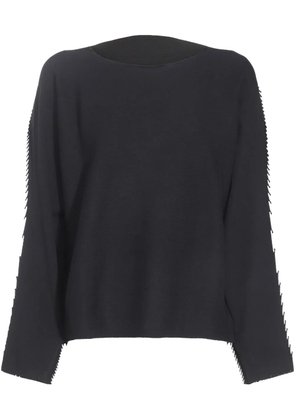 Issey Miyake fringe-detailing jumper - Black