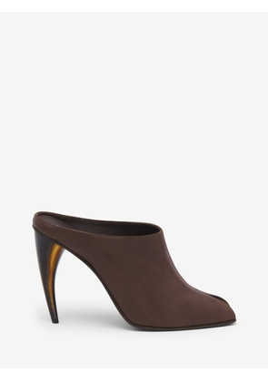 MCQUEEN - Horn Heel Mule - Item 866004WHAFA2000