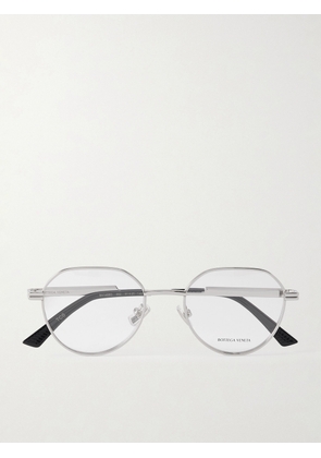 Bottega Veneta - Dash Panthos Round-Frame Silver-Tone Optical Glasses - Men - Silver