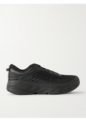 Hoka - Bondi 7 Rubber-Trimmed Mesh Running Sneakers - Men - Black - US 13