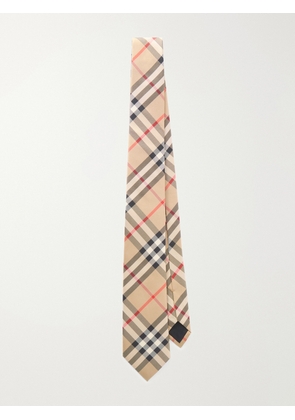 Burberry - Archive Checked Silk-Twill Tie - Men - Neutrals