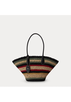 Bellport Raffia Basket Tote