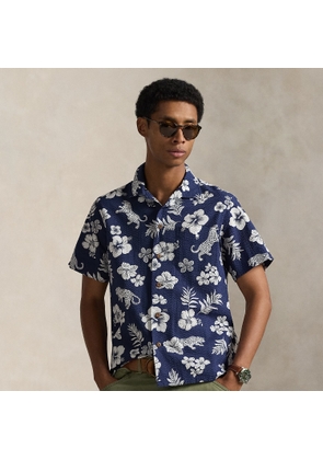 Classic Fit Seersucker Camp Shirt