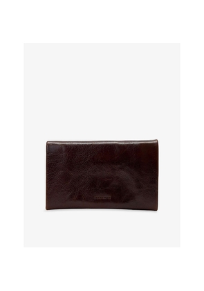 Womens Allsaints Harluna Logo-Debossed Leather Wallet