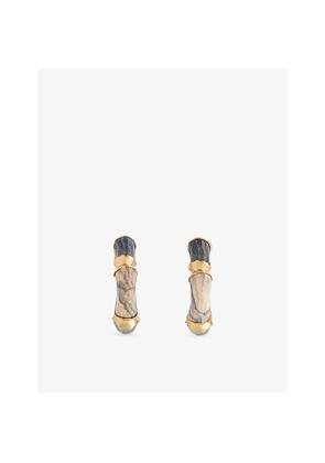 Womens Zimmermann Wisp 16ct Gold-Plated Brass Hoop Earrings