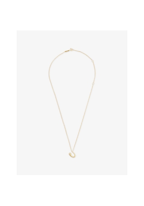 Womens PDPAOLA Initial U 18ct Gold-Plated 925 Sterling Silver Pendant Necklace