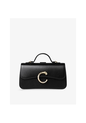 Womens Cartier Panthère C Nano Leather Top-Handle Bag