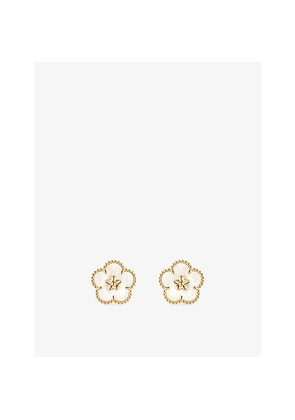 Van Cleef & Arpels Lucky Spring Butterfly 18ct Yellow Gold and Mother Of Pearl Earrings