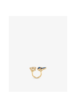 Van Cleef & Arpels Lucky Spring Butterfly 18ct Yellow Gold and Stone Ring