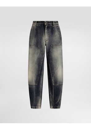 Dolce & Gabbana Denim Trousers - Man Denim Multi-colored 56