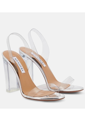 Aquazzura So Nude 105 PVC slingback sandals
