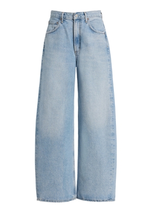 Agolde Low Curve Rigid Mid-Rise Tapered Jeans - Moda Operandi