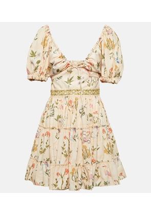 Agua by Agua Bendita Manzanilla Paraiso embroidered minidress