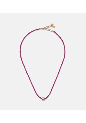 Suzanne Kalan Infinite 18kt rose gold necklace with spinels