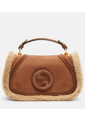 Gucci Gucci Blondie Medium suede top-handle bag