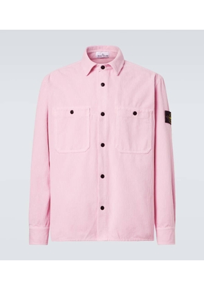 Stone Island Compass cotton corduroy overshirt