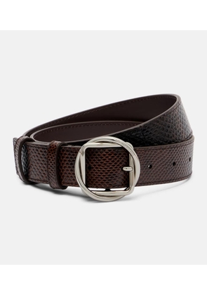 Jacquemus Salon snake-effect leather belt