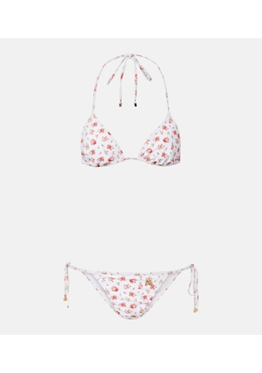 Dolce&Gabbana Floral triangle bikini