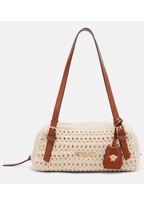 Versace Versace Tag Small crochet shoulder bag