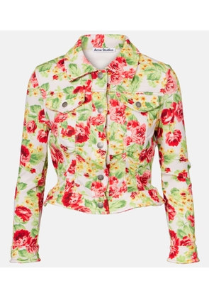 Acne Studios Ojalva floral denim jacket