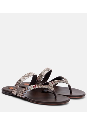 Missoni Luise Zigzag thong sandals