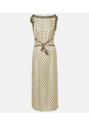Doen Amorette paisley silk-blend midi dress