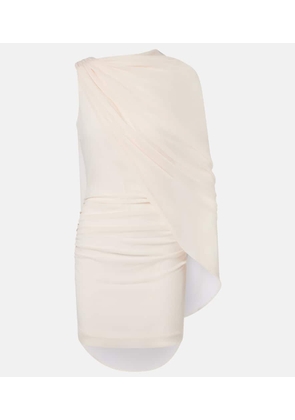 Rotate Caped chiffon minidress