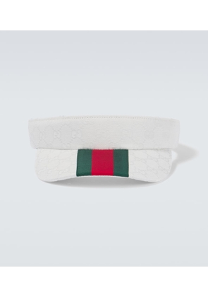 Gucci Web Stripe GG Canvas visor