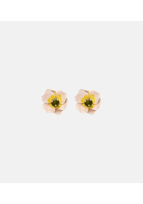 Simone Rocha Blooming Poppy embellished earrings