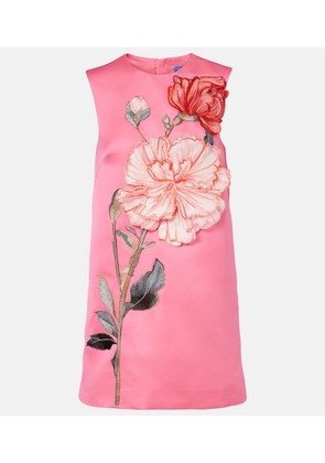 Leo Lin Yvonne embroidered minidress