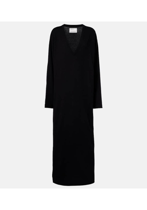 Extreme Cashmere NÂ°480 Invite cotton and cashmere maxi dress
