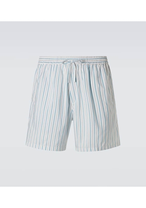 Umit Benan Julian silk and cotton Bermuda shorts