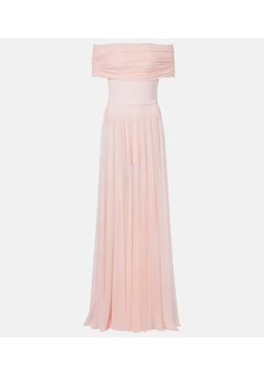 Norma Kamali Semi-sheer mesh maxi dress