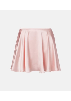 Norma Kamali Satin miniskirt