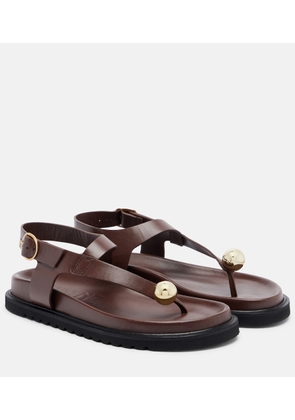 Souliers Martinez Spiaggia leather sandals
