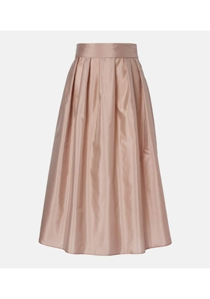 'S Max Mara Effetto pleated taffeta midi skirt