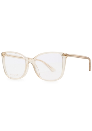 Gucci Square-frame Optical Glasses - Yellow - One Size