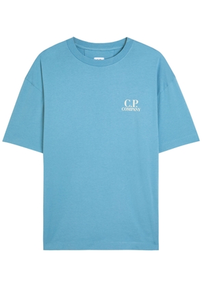 C.P. Company 30/1 Printed Cotton T-shirt - Blue - M