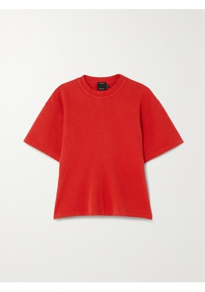 Proenza Schouler - Cotton-blend Jersey T-shirt - Red - x small,small,medium,large,x large